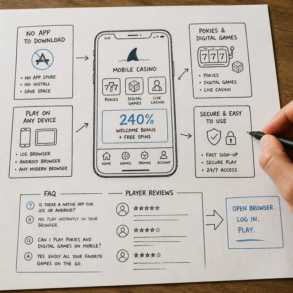 Winshark Casino App visual guide for Winshark Casino